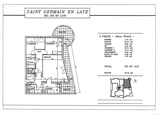 Location appartement T3 St Germain en Laye - Photo 2