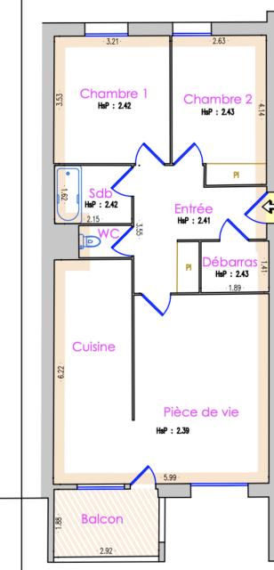 Location appartement T3 Villefontaine - Photo 6