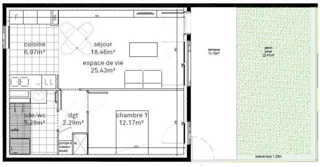 Location appartement T2 St Ouen - Photo 9